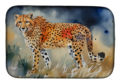 Cheetah Dish Drying Mat